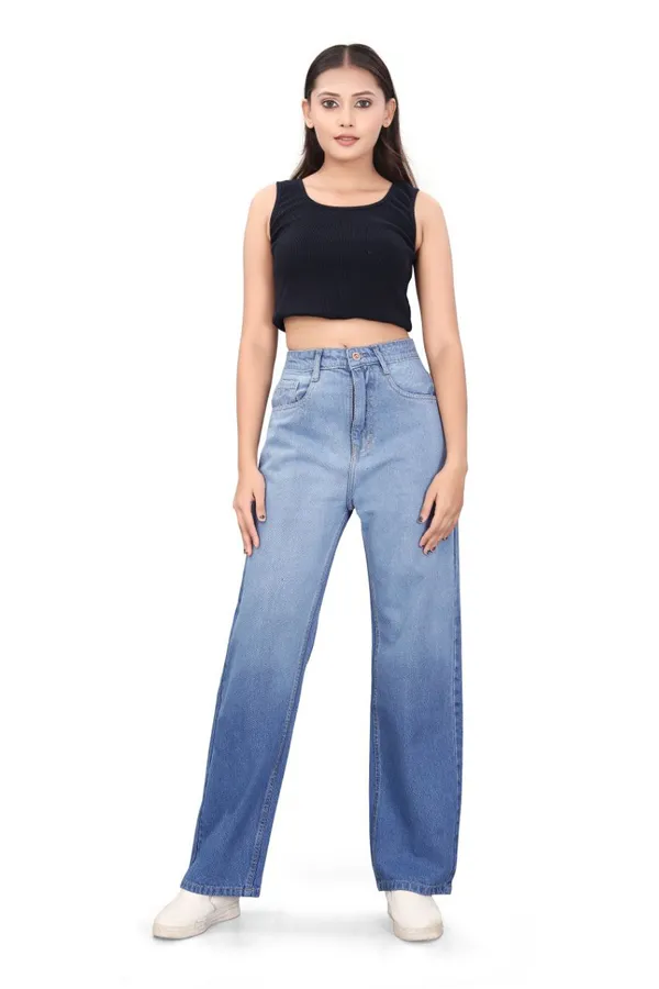 Women'S_High-Waist_Wide-Leg_Light_Blue_Denim_Jeans