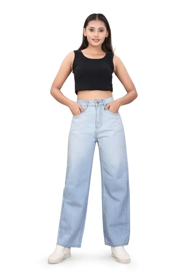 Women'S_High-Waisted_Light_Blue_Wide-Leg_Jeans