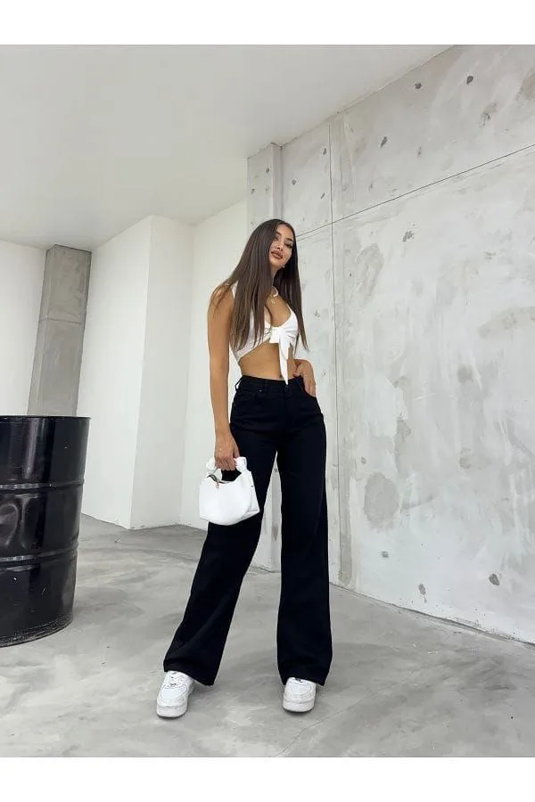 Black_High-Waisted_Wide-Leg_Trousers_With_White_Tie-Front_Crop_Top