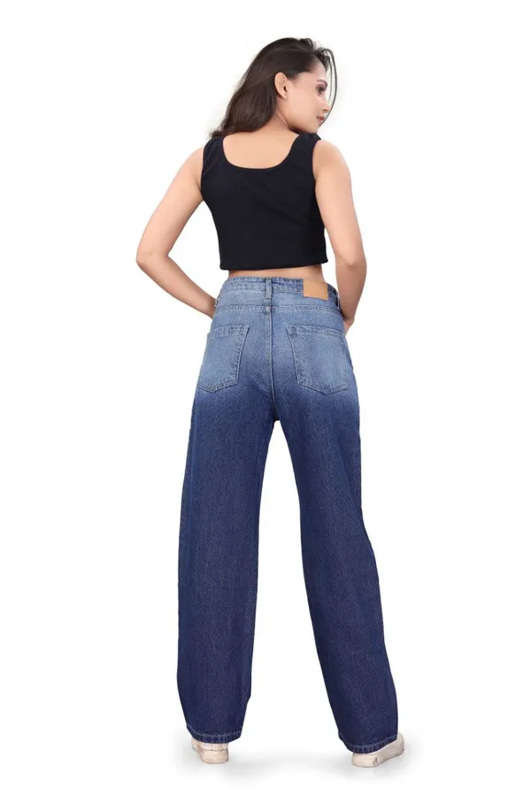Women'S_High-Waist_Wide-Leg_Blue_Denim_Jeans