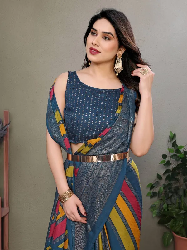 Multicolor_Striped_Saree_With_Embellished_Border