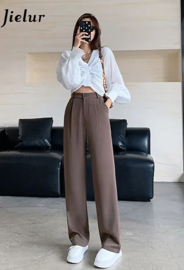 Women'S_High-Waisted_Wide-Leg_Trousers_In_Brown