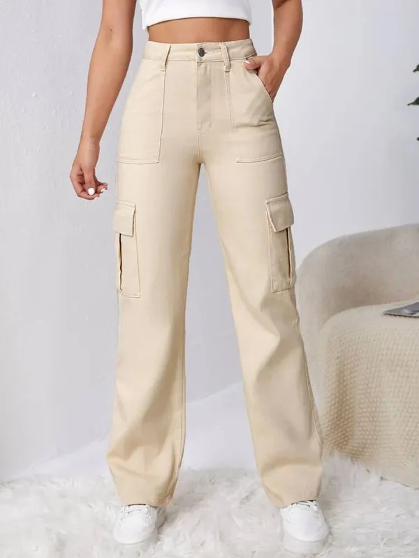 Women'S_High-Waist_Cargo_Pants_With_Multiple_Pockets_-_Beige