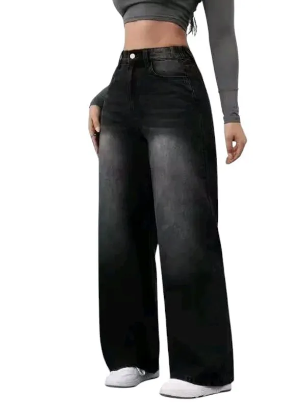 Women'S_High-Waisted_Wide-Leg_Black_Denim_Jeans