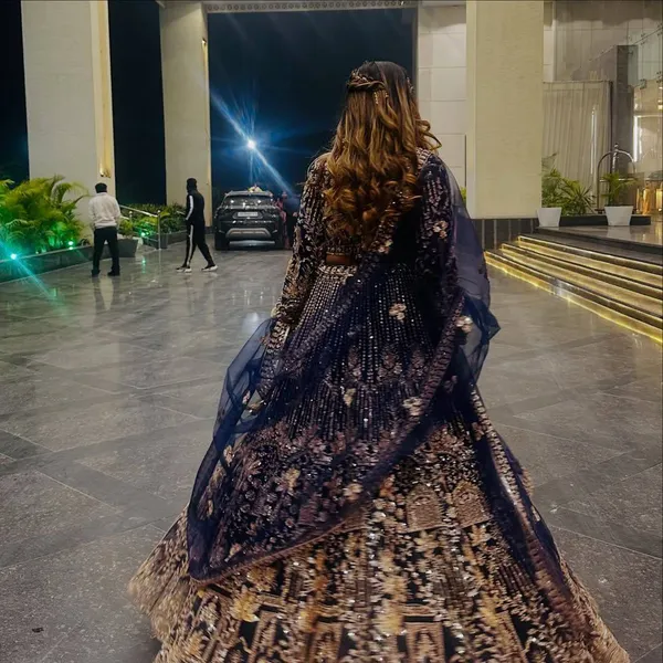 Navy_Blue_Bridal_Embroidered_Lehenga_Choli_Set_With_Dupatta
