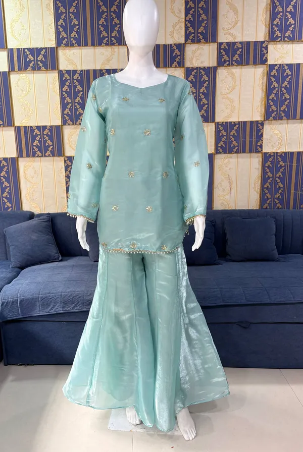 Sea_Green_Embellished_Sharara_Suit_Set_With_Dupatta_-_Ethnic_Wear_For_Women