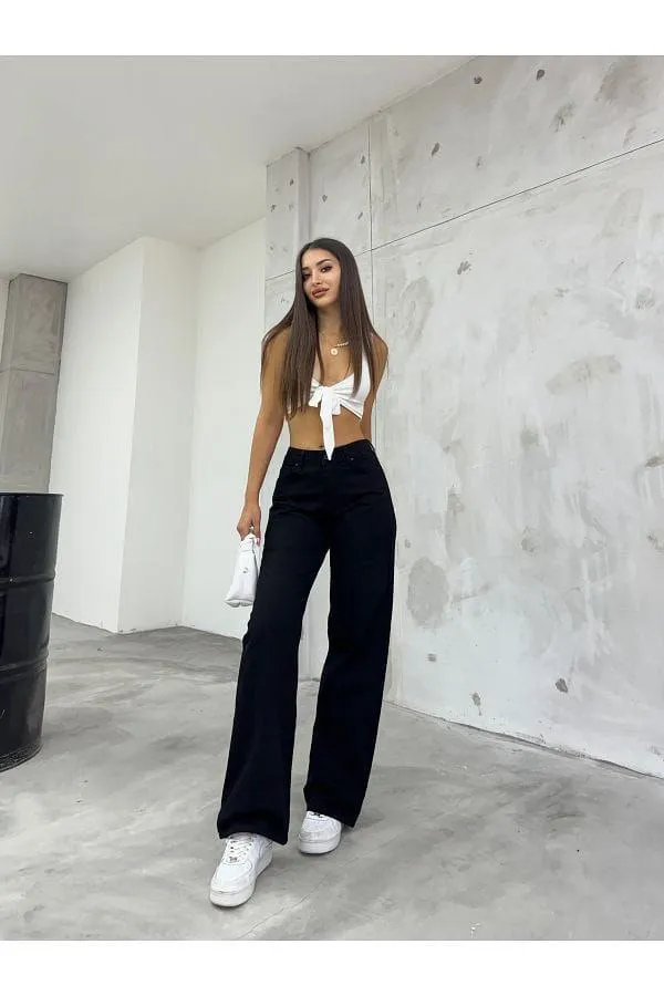 Black_High-Waisted_Wide-Leg_Trousers_With_White_Tie-Front_Crop_Top