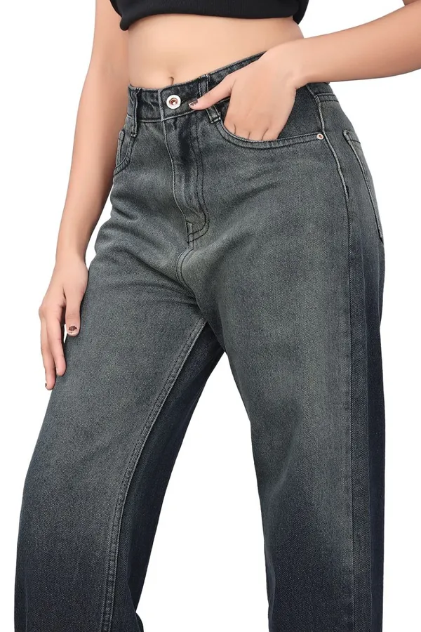 Women'S_High-Waisted_Wide-Leg_Denim_Jeans_-_Grey_Ombre_Wash