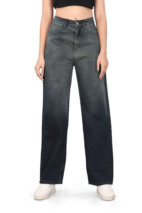Women'S_High-Waisted_Wide-Leg_Denim_Jeans_-_Grey_Ombre_Wash