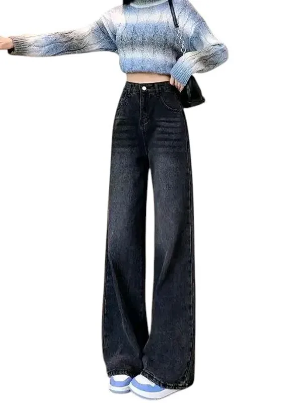 Women'S_High-Waisted_Wide-Leg_Black_Denim_Jeans