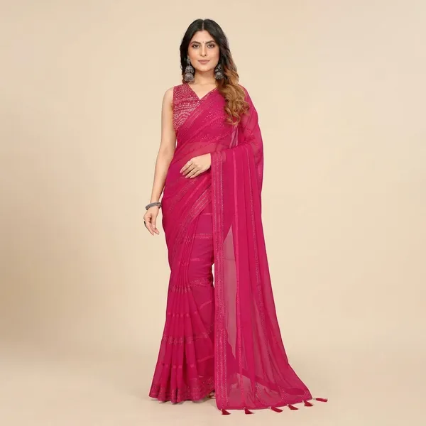 Designer_Pink_Saree_With_Embellished_Blouse