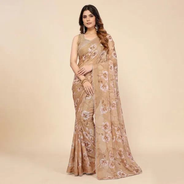 Elegant_Beige_Floral_Embroidered_Saree_With_Sequin_Work