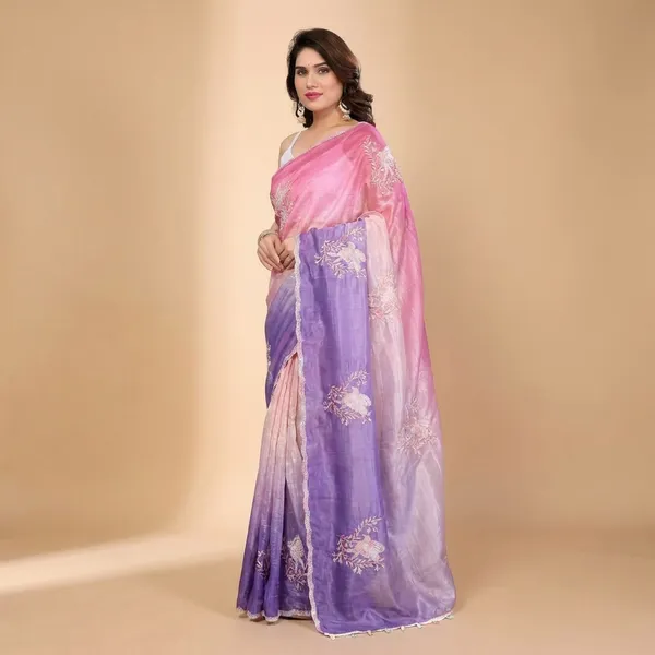 Pink_To_Purple_Ombre_Embroidered_Organza_Saree_With_Floral_Motifs