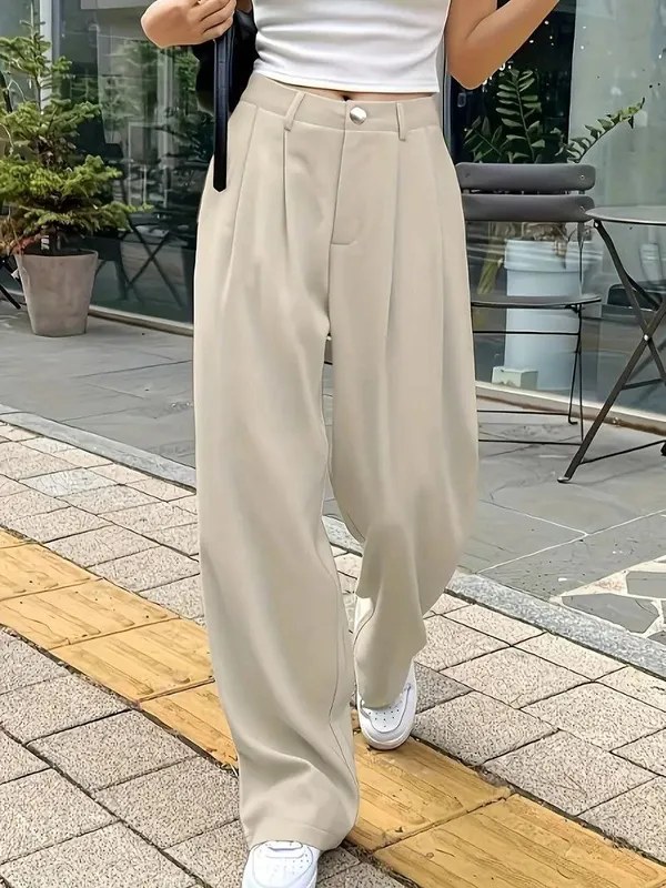 High-Waisted_Wide_Leg_Pleated_Trousers_-_Beige