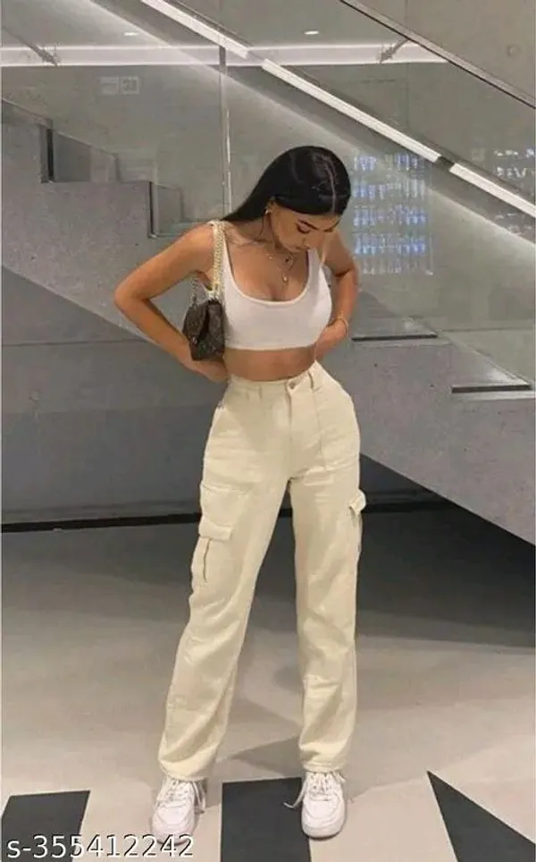 Women'S_High-Waist_Cargo_Pants_With_Multiple_Pockets_-_Beige