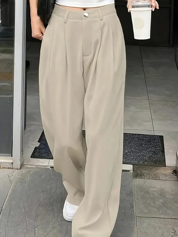 High-Waisted_Wide_Leg_Pleated_Trousers_-_Beige