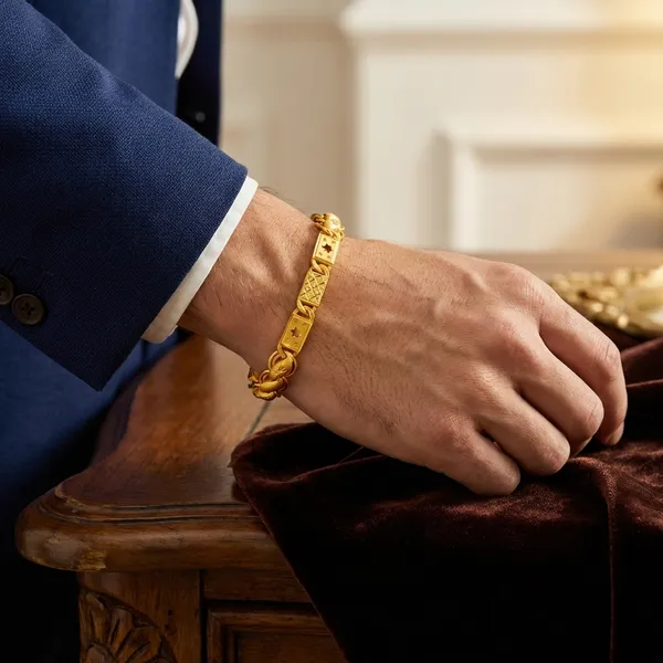 Golden_Alloy_And_Gold_Plated_Premium_Bracelet_For_Men