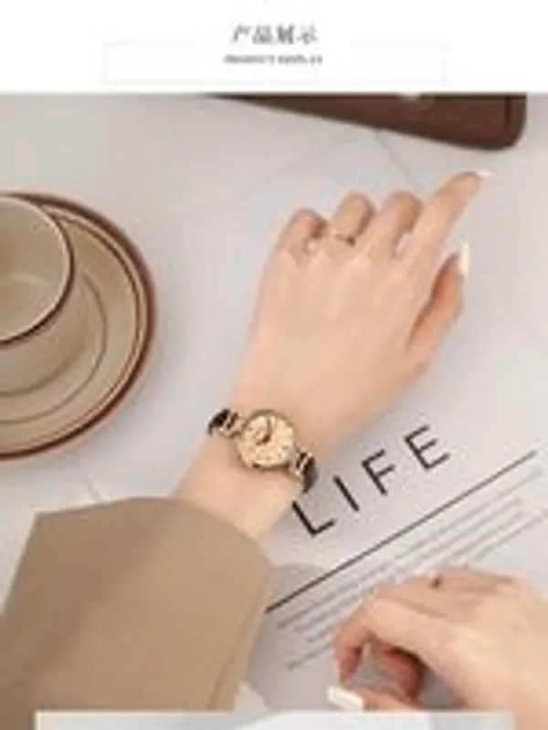 Womens_Quartz_Wrist_Watch_(Minimal_Dial)