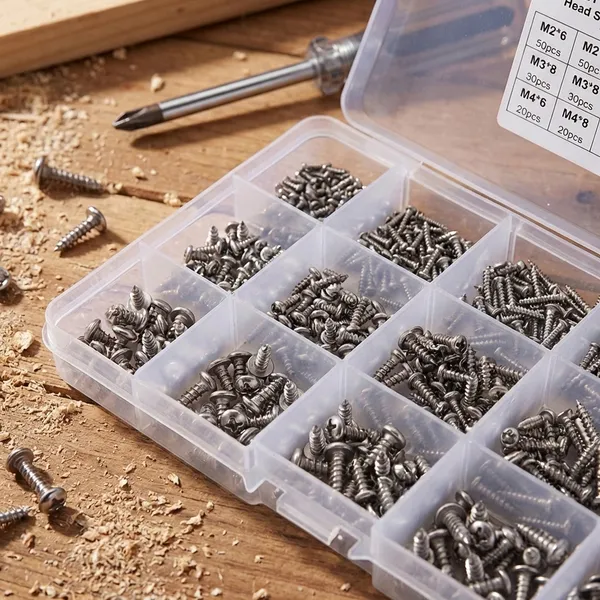 Stainless_Steel_Self_Tapping_Screw_Set_(M2/M3/M4_-_500_Pcs)