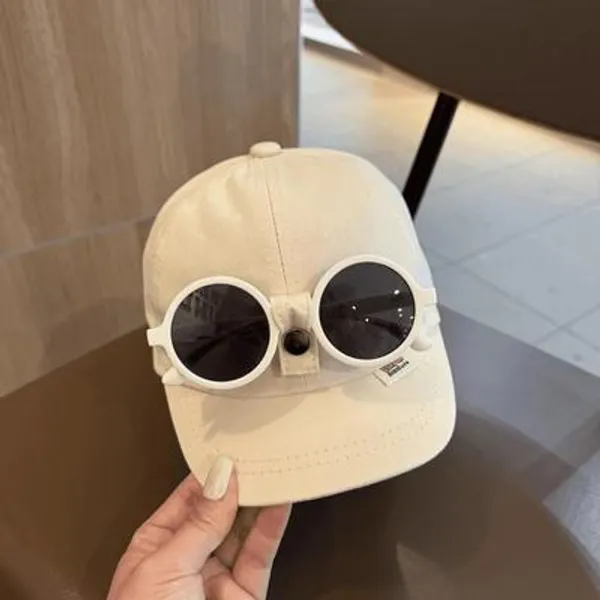 Baby_Baseball_Cap_With_Detachable_Glasses_Pack_Of_2