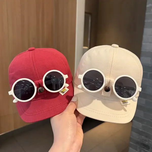 Baby_Baseball_Cap_With_Detachable_Glasses_Pack_Of_2