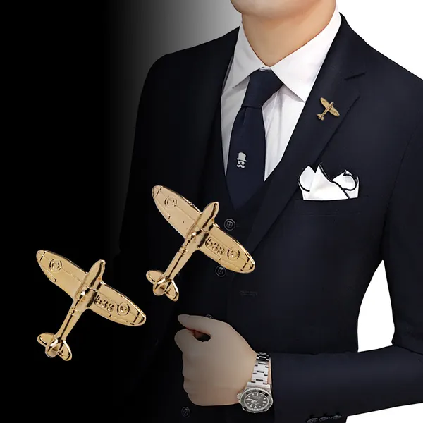 Cartoon_Aircraft_Collar_Pin_Brooch