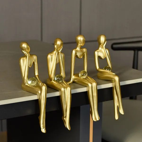 Abstract_Sitting_Figurine_Home_Decor_Showpiece_Pack_Of_4