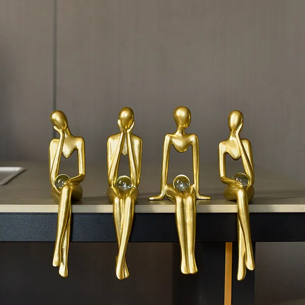 Abstract_Sitting_Figurine_Home_Decor_Showpiece_Pack_Of_4
