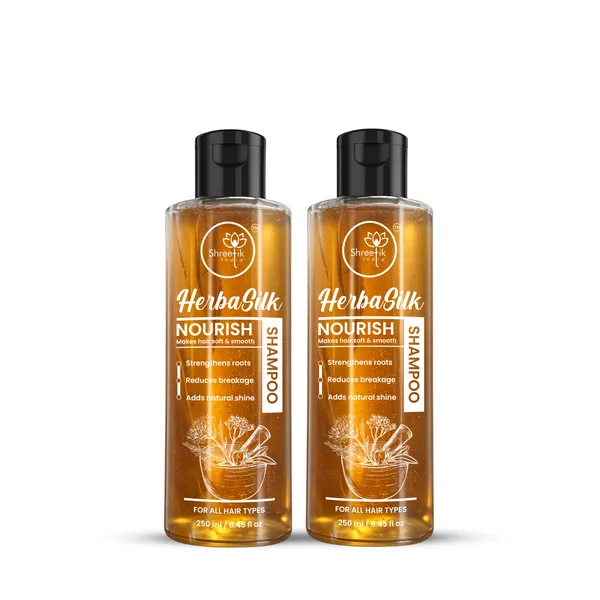 Herbal_Silk_Nourish_Shampoo_-_Herbal_Hair_Care_For_All_Hair_Types_(250_Ml,_Pack_Of_2)