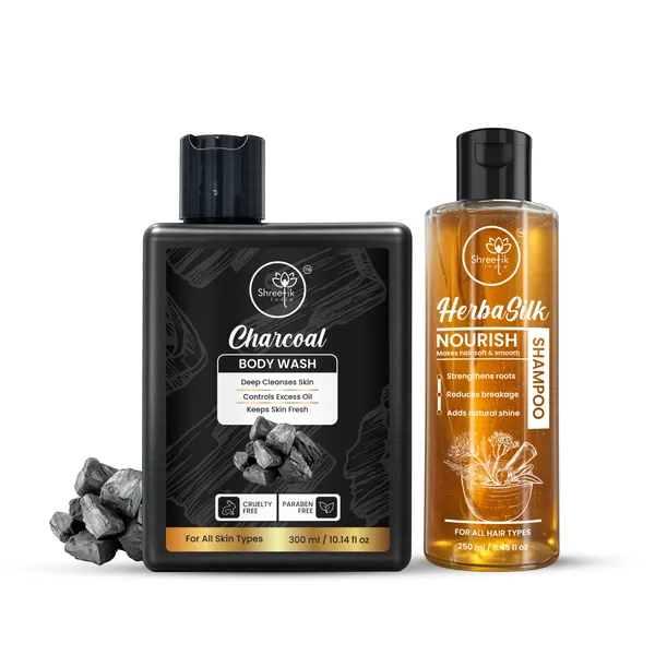 Charcoal_Body_Wash_And_Herbasilk_Nourish_Shampoo_Combo_Pack