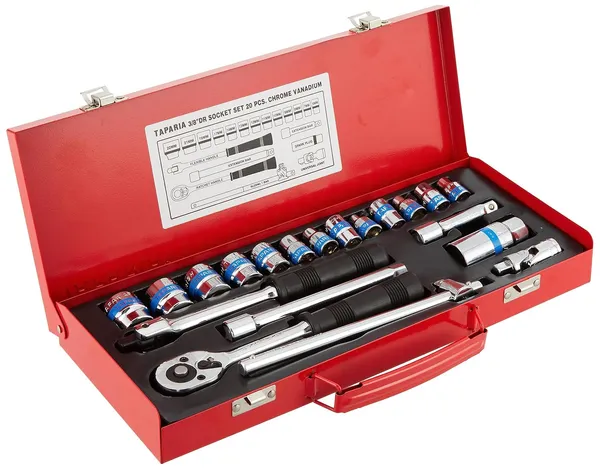 Red_Chrome_Vanadium_Steel_Socket_Set_With_Drive_And_Accessories