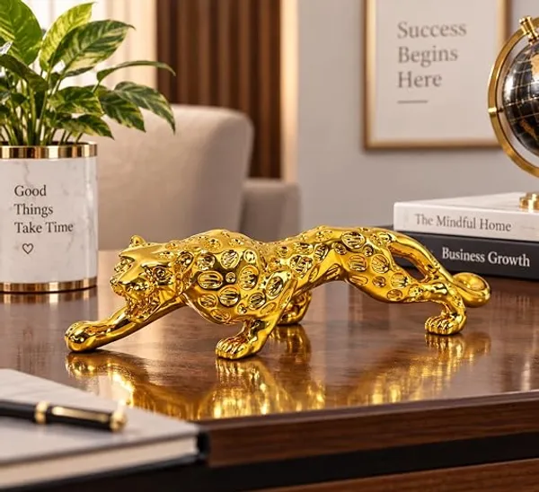 Golden_Jaguar_Animal_Statue_–_Luxury_Home_Decorative_Showpiece