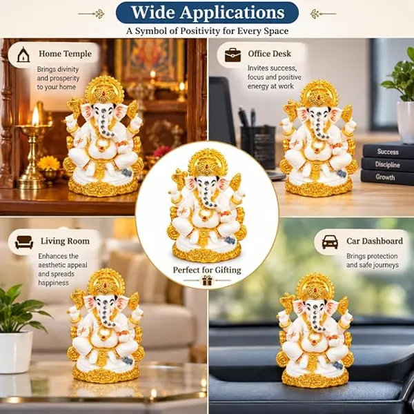 Lord_Ganesha_Idol_Statue,_White_and_Gold_Resin_Figurine