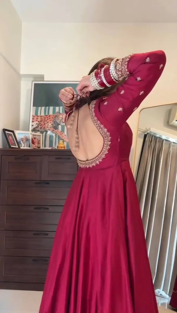 Aarzoo_Red_Chinon_Silk_Anarkali_Gown_Set_Grace_in_Every_Twirl
