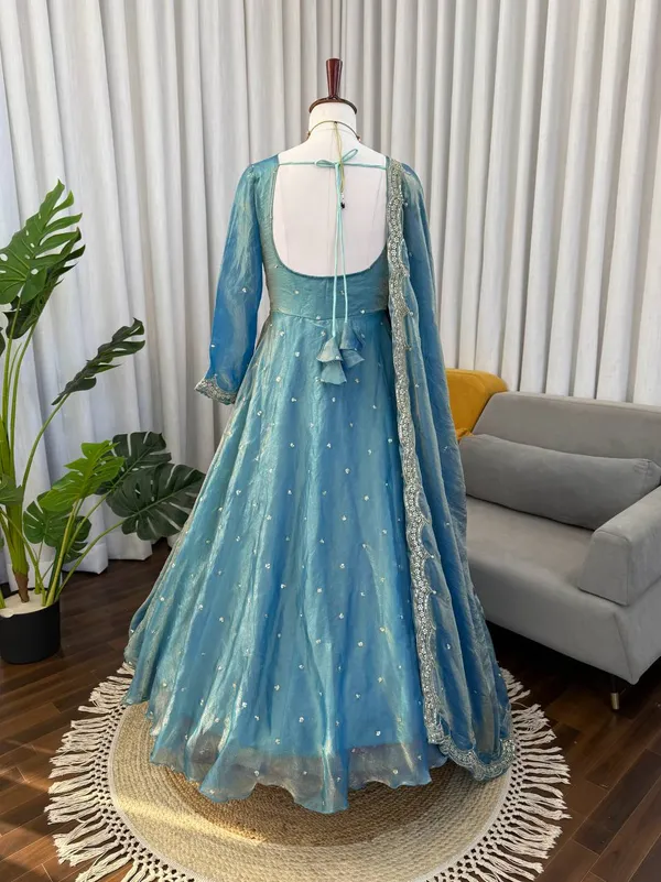 Beautiful_Teal_Fendy_Silk_Thread_&_Sequence_Work_Anarkali_Gown