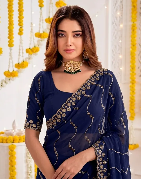 Blue_Star_Georgette_Embroidered_Leriya_Saree_For_Women