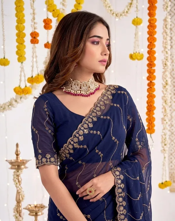 Blue_Star_Georgette_Embroidered_Leriya_Saree_For_Women