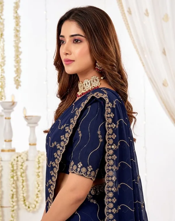 Blue_Star_Georgette_Embroidered_Leriya_Saree_For_Women