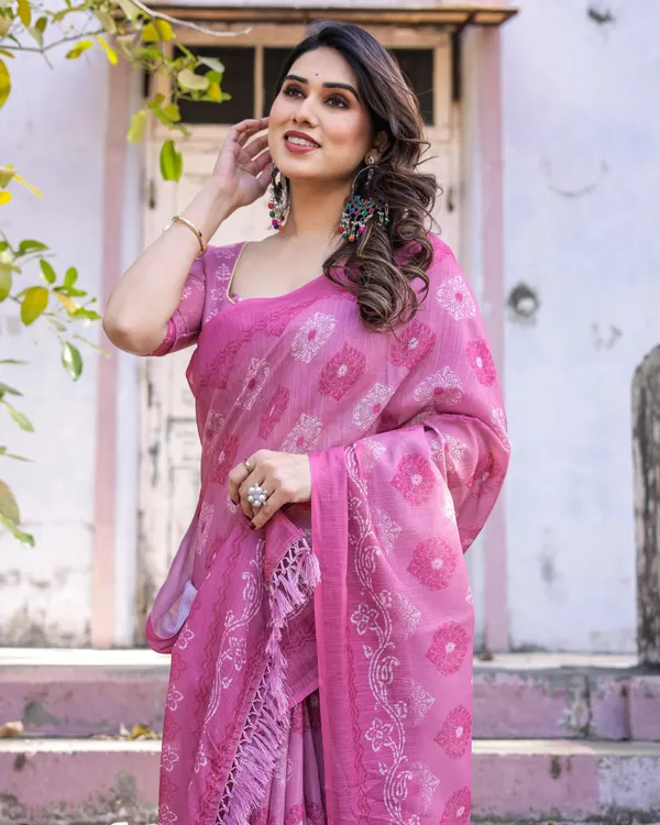 Mauve_Lilac_Linen_Cotton_Saree_with_Floral_Print