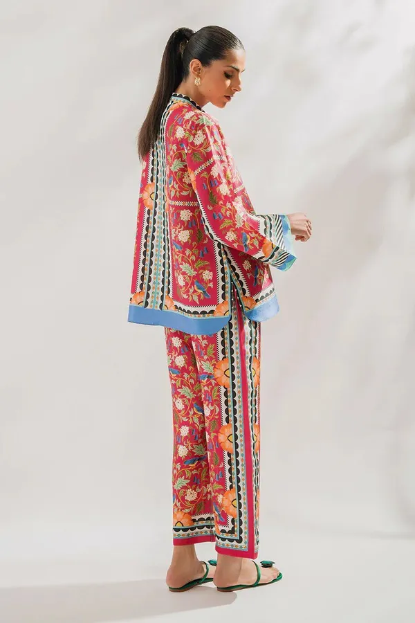 Pink_Cotton_Slub_Floral_Printed_Tunic_Culotte_Co-Ord_Set_For_Women