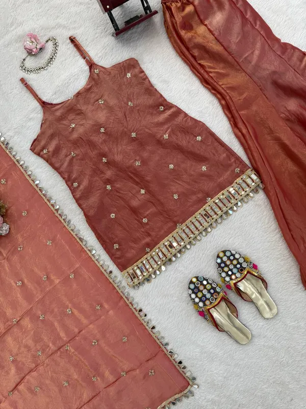 Rust_Radiant_Mirror_Work_Designer_Sharara_Palazzo_Set