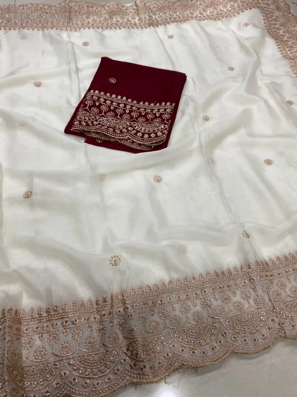 White_Fab-Star_Georgette_Saree_with_Elegant_Embroidery