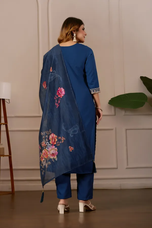 Blue_Cotton_Straight_Embroidered_Kurti_Pyjama_Dupatta_Set_For_Women