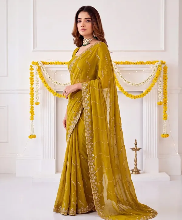 Yellow_Star_Georgette_Embroidered_Leriya_Saree_For_Women