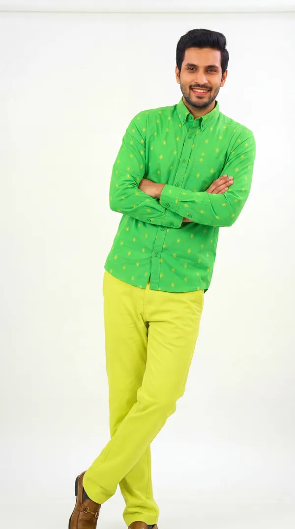 Green_And_Yellow_Cotton_Slim_Fit_Printed_Shirt_&_Pant_Set_For_Men