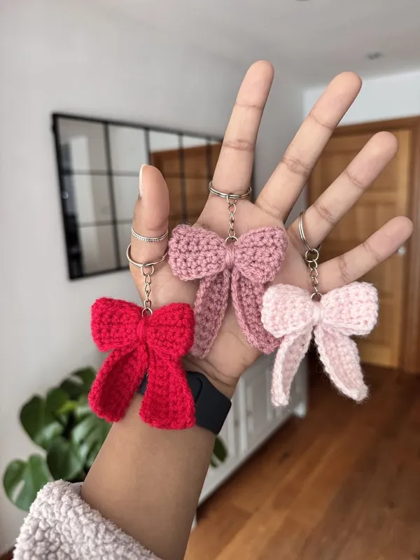 Handmade_Crochet_Bow_Keychain_Set_(Pack_of_3_-_Red,_Mauve,_Light_Pink)