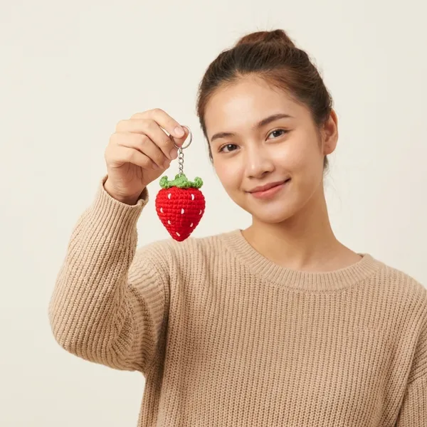 Handmade_Crochet_Strawberry_Keychains_-_Set_of_4