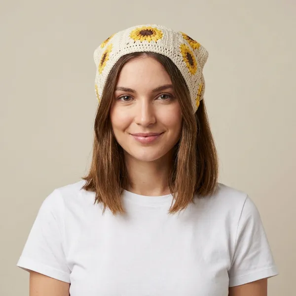 Crochet_Floral_Beret_Hat_-_Handmade_Knit_Cap_with_Daisy_Flower_Pattern_pack_of_6