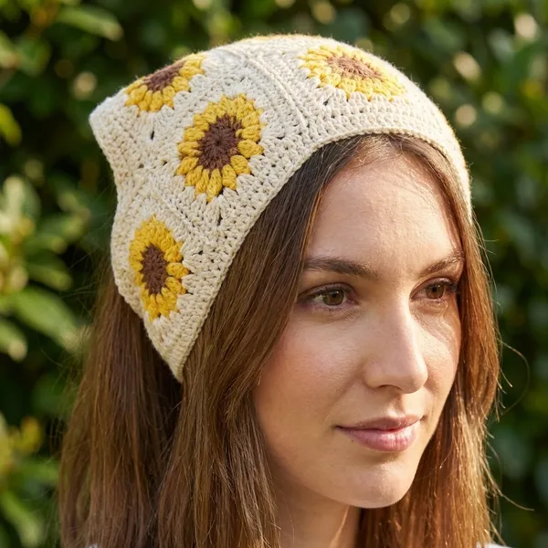 Crochet_Floral_Beret_Hat_-_Handmade_Knit_Cap_with_Daisy_Flower_Pattern_pack_of_6