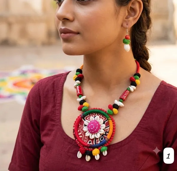 Navratri_Special_Necklace-Earrings_Set